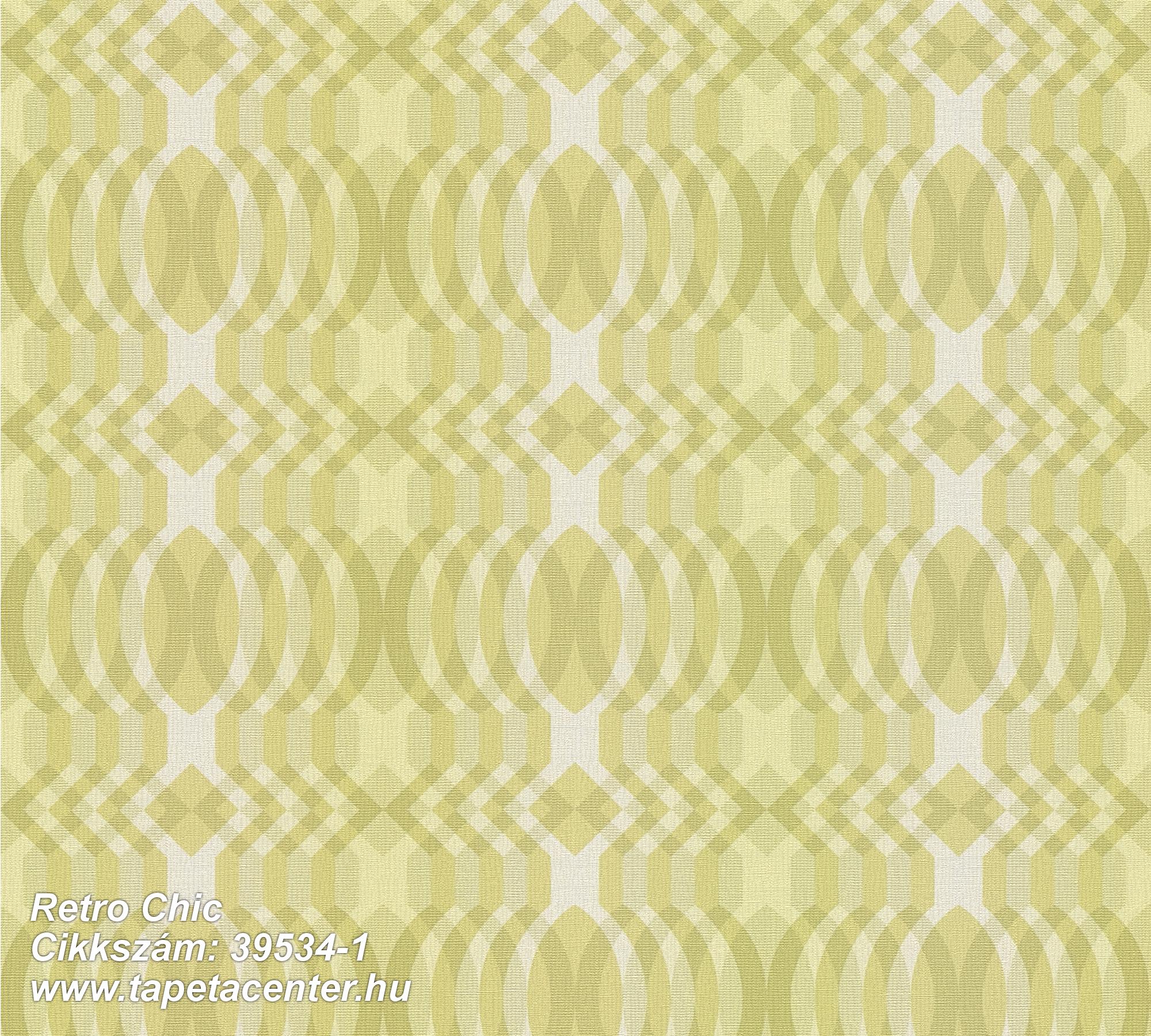 Retro,textil hatású,zöld,súrolható,vlies tapéta 